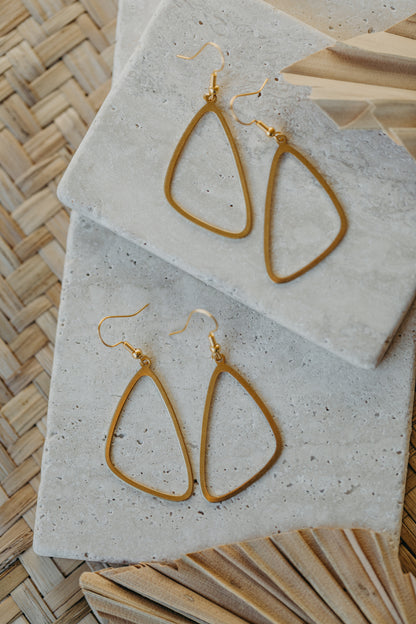 brass earrings drops