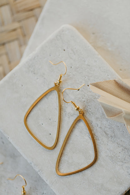 brass earrings drops