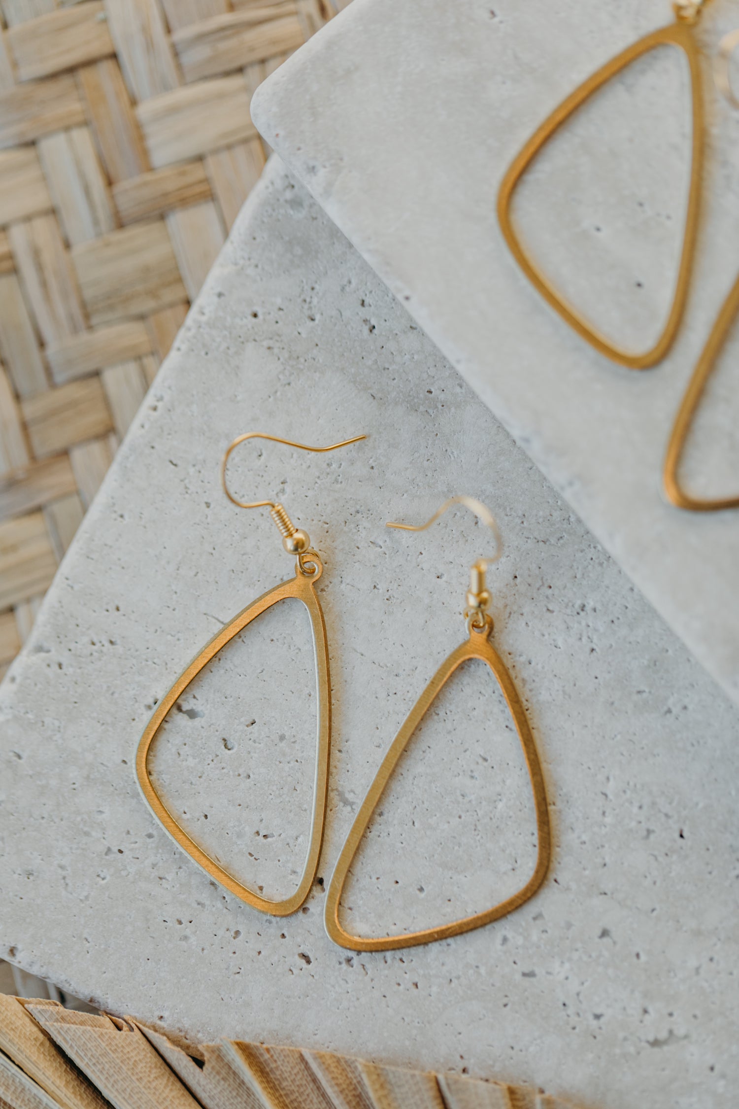 brass earrings drops