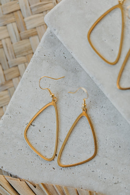 brass earrings drops