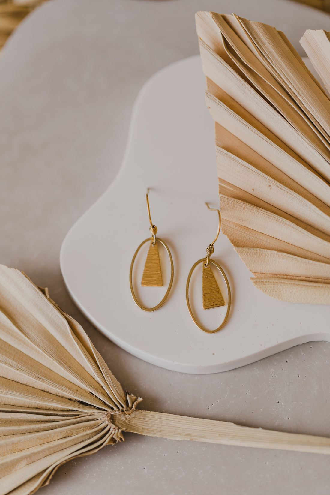 fringe earrings made of brass