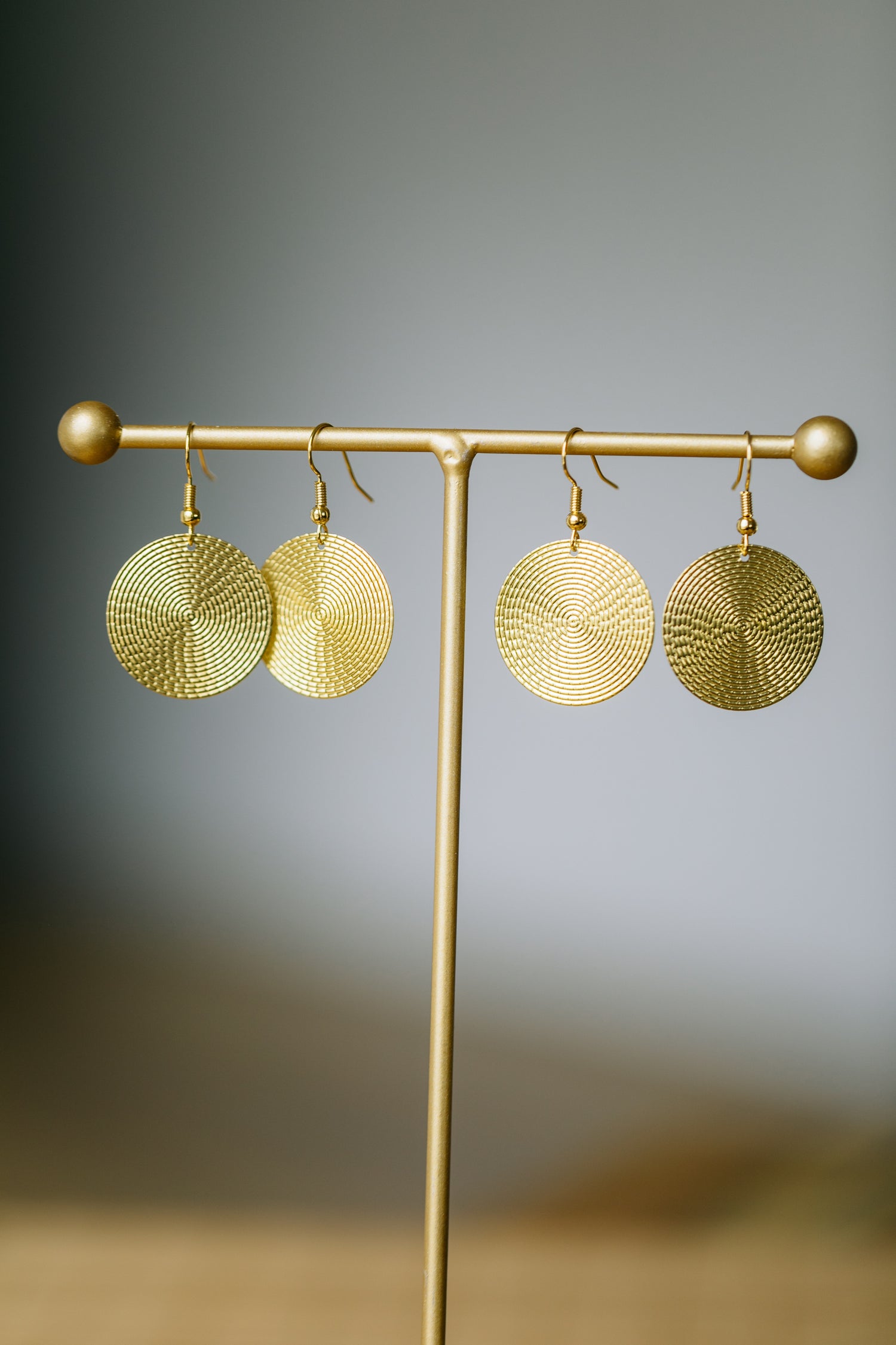 brass earrings drops