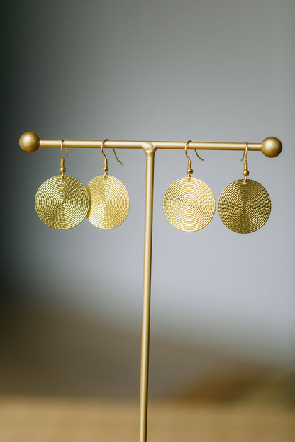 brass earrings drops