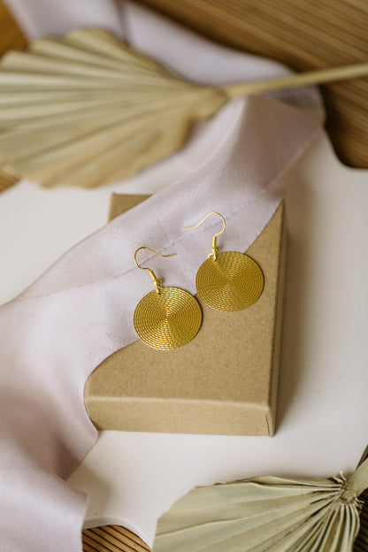 brass earrings drops