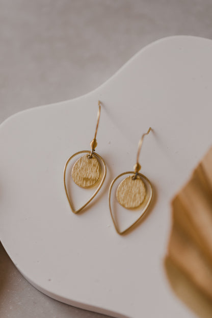 brass earrings drops