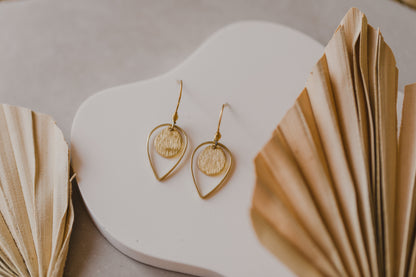 brass earrings drops