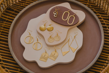 fringe earrings made of brass