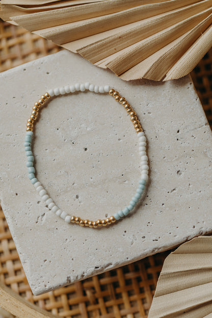 PAROS - dreifarbiges Perlenarmband 002