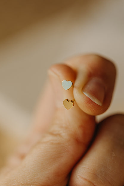 Ohrstecker Mini Herz (4 mm)