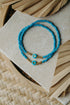 Herz Perlenarmband in blau