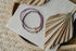 Herz Perlenarmband in flieder