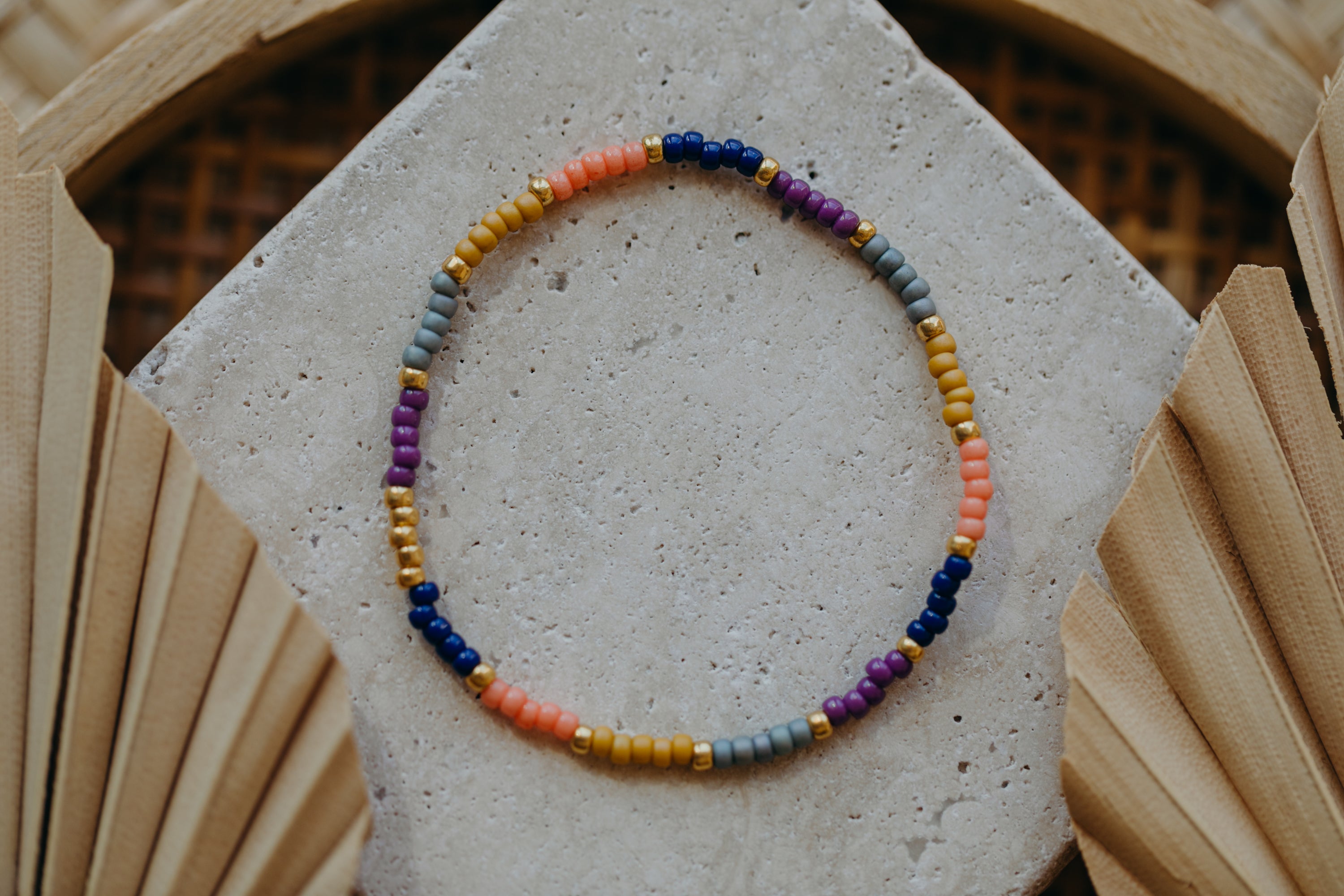 BARCELONA - buntes Glasperlenarmband 001
