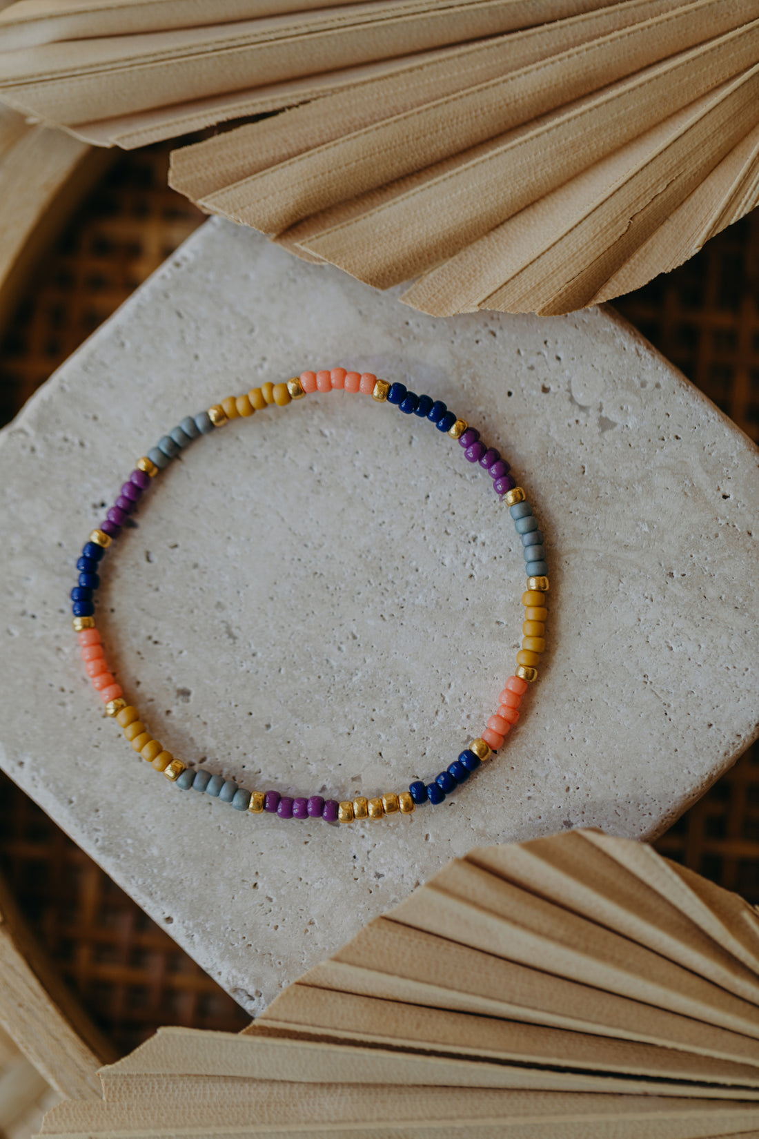 BARCELONA - buntes Glasperlenarmband 001