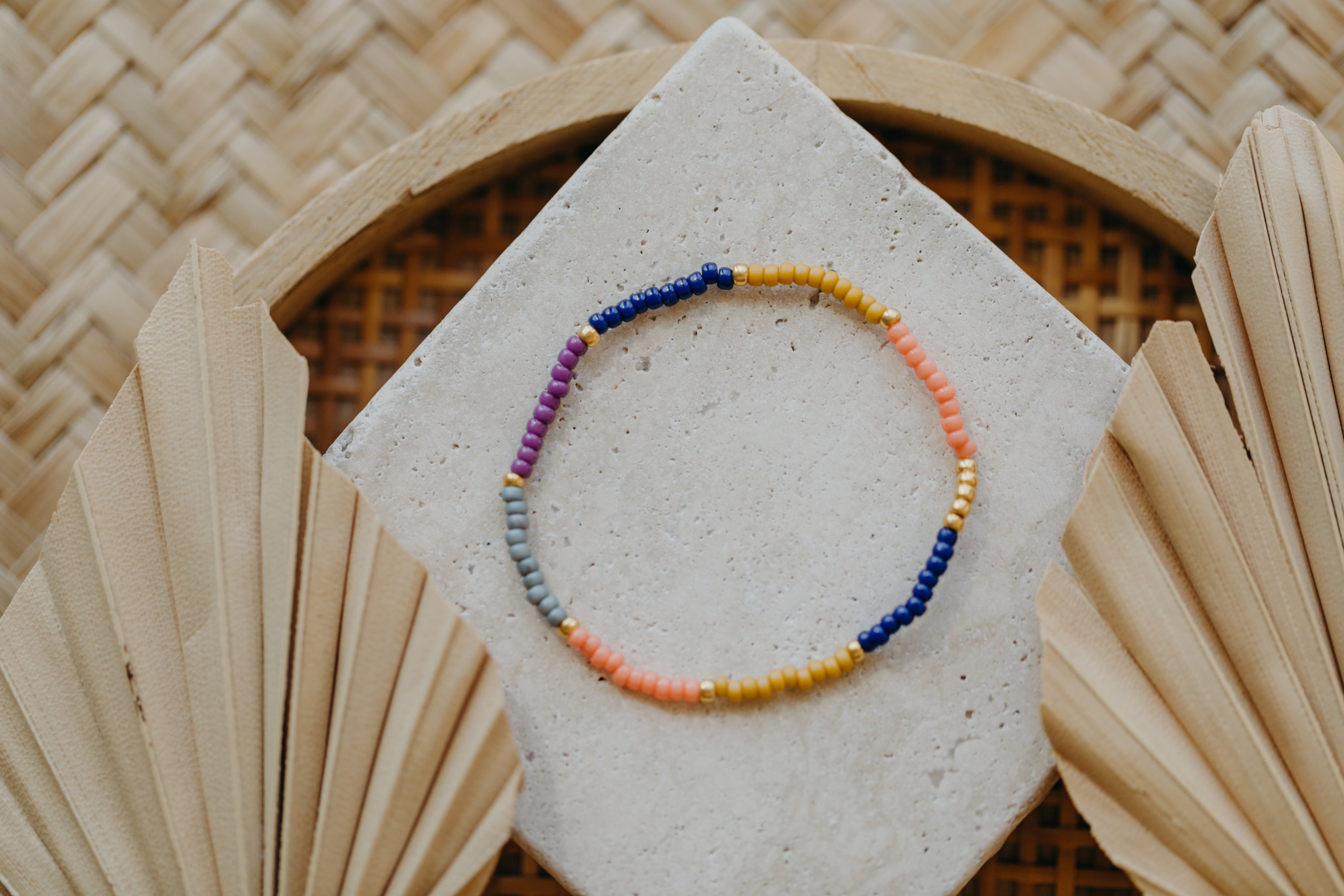BARCELONA - buntes Glasperlenarmband 003