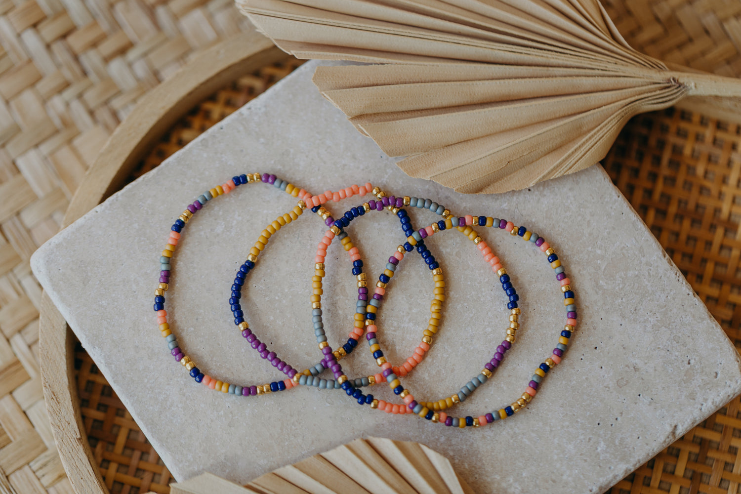 BARCELONA - buntes Glasperlenarmband 001