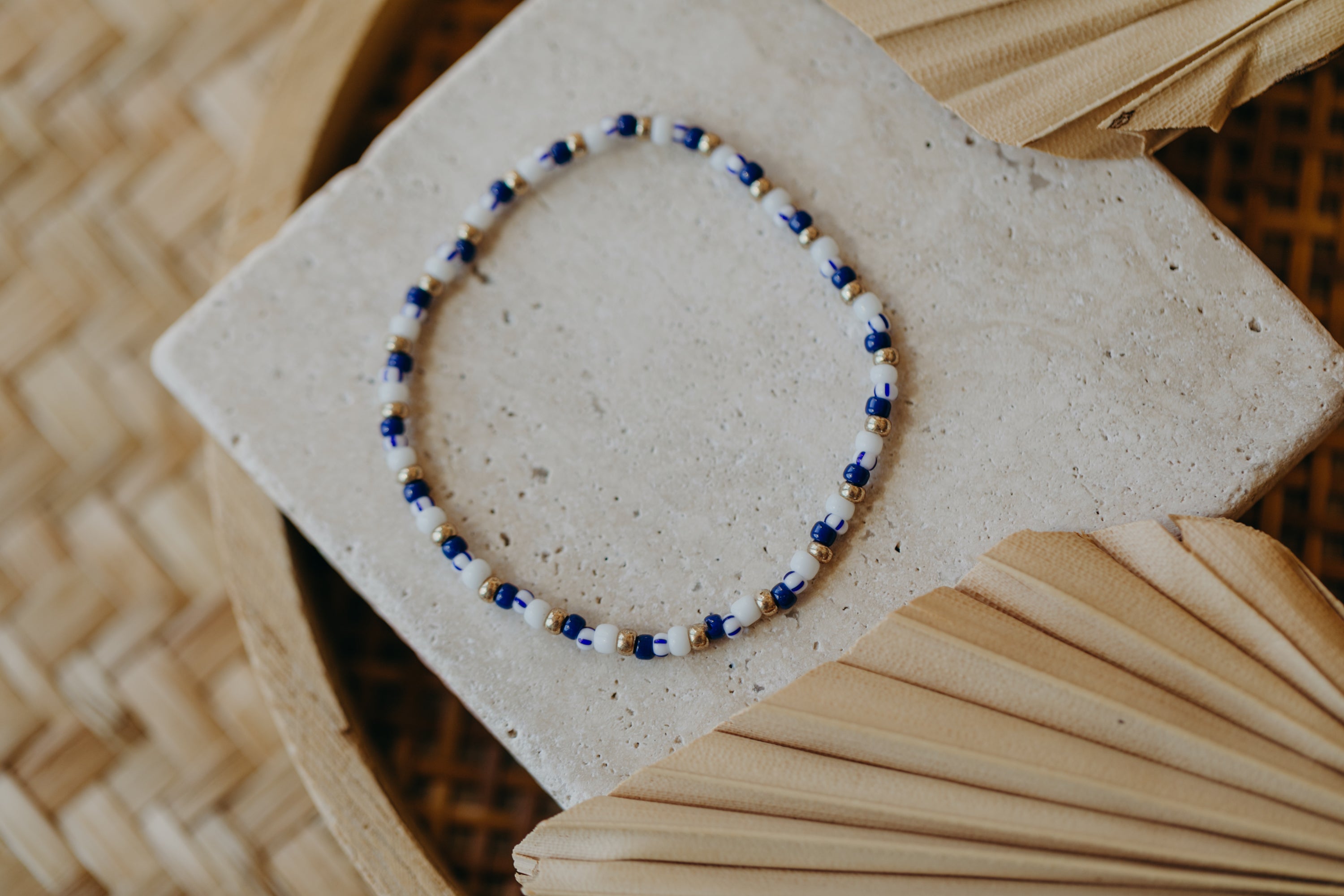 KORFU - buntes Glasperlenarmband 001
