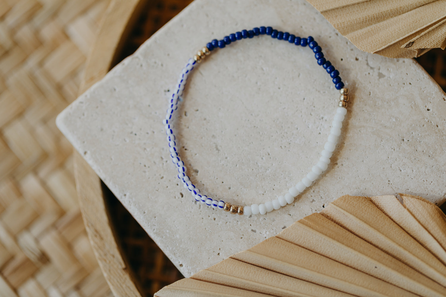 KORFU - buntes Glasperlenarmband 003