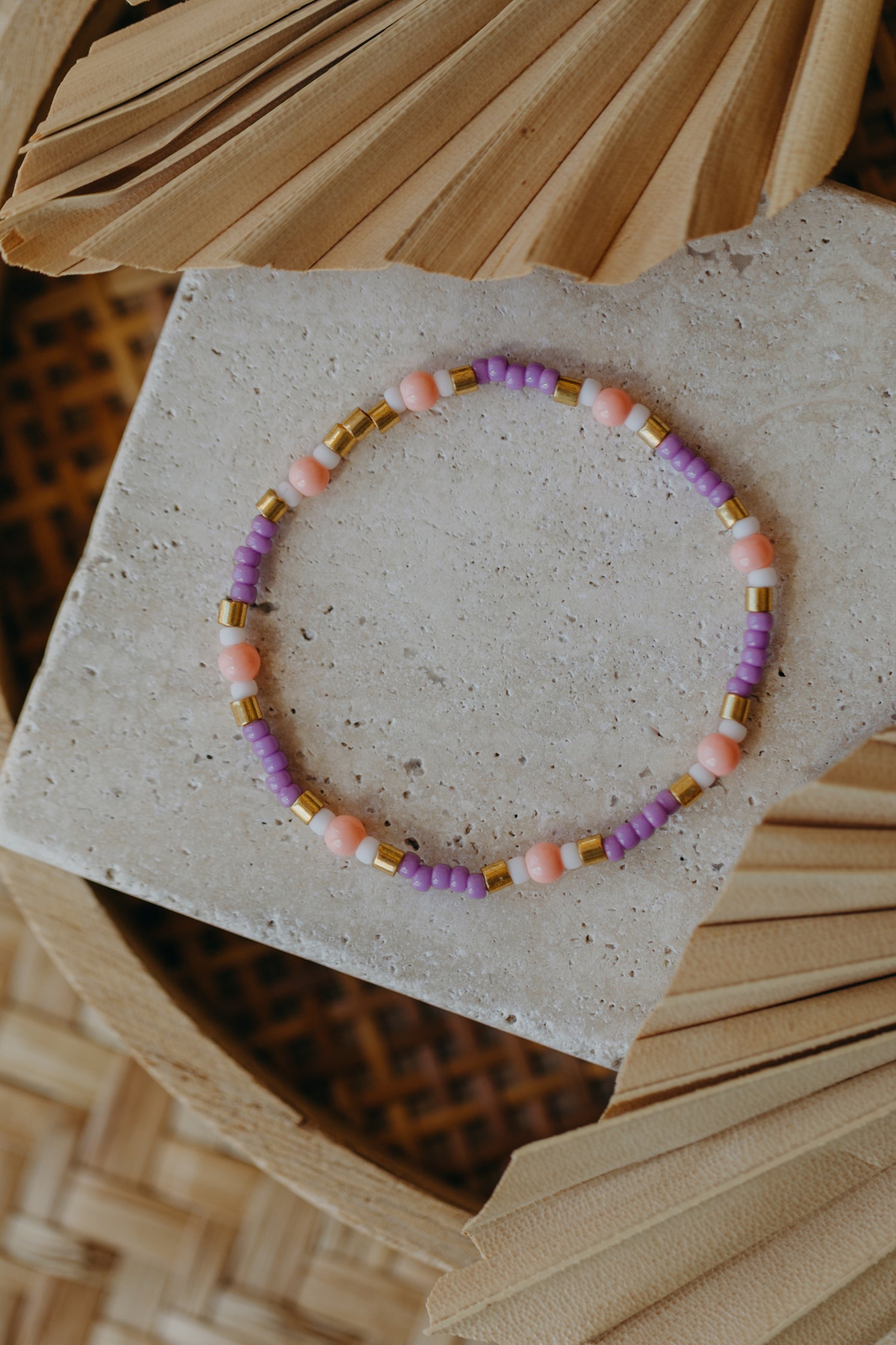 SAINT TROPEZ - buntes Glasperlenarmband 001