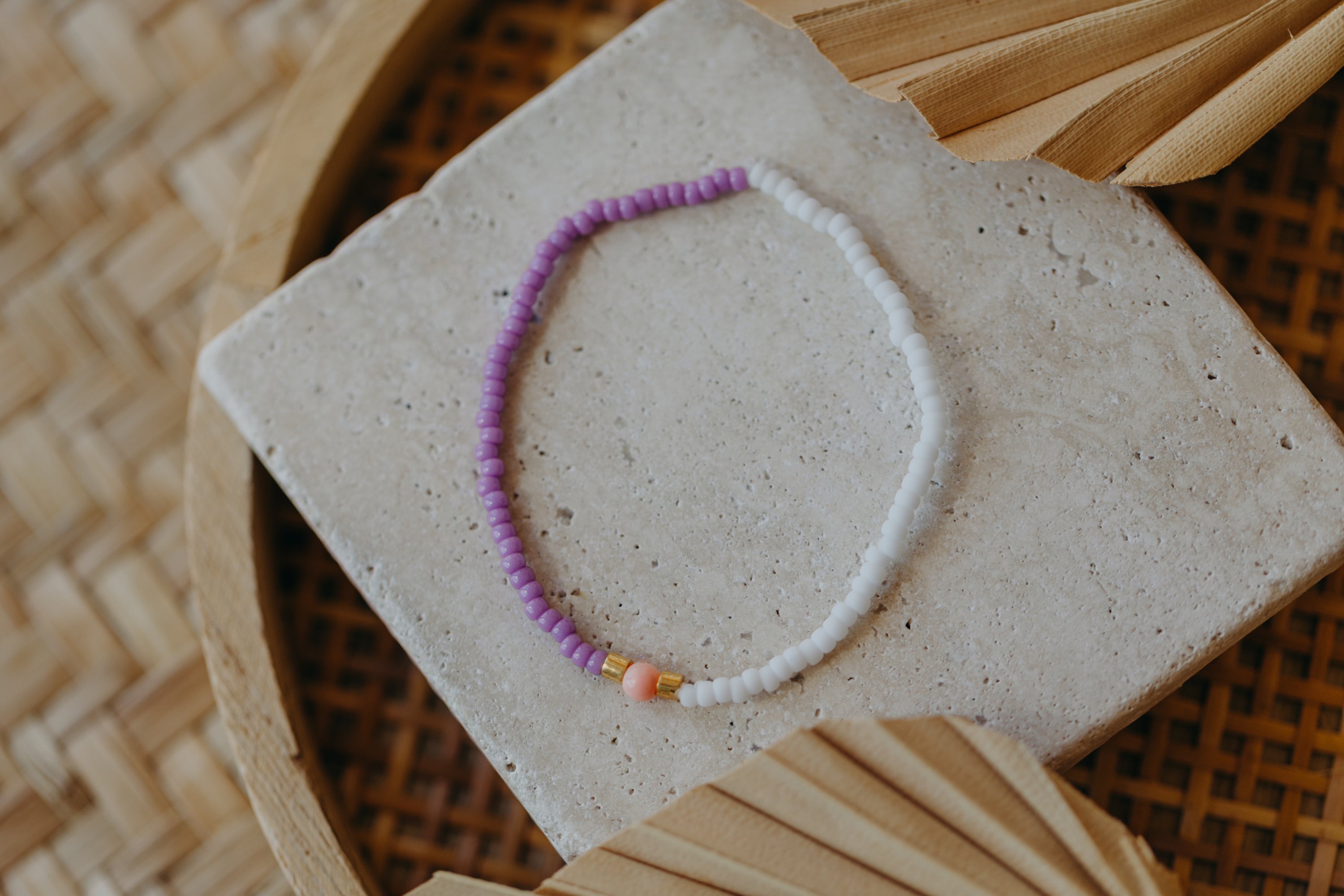 SAINT TROPEZ - buntes Glasperlenarmband 004