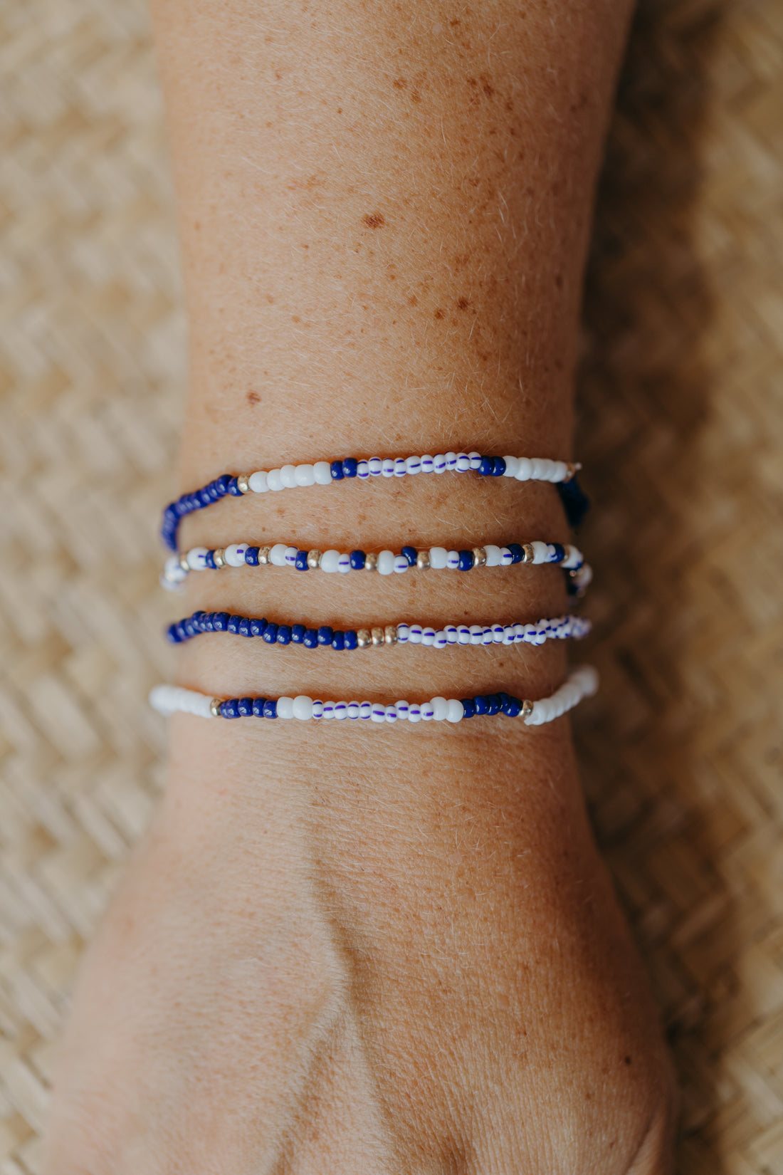 KORFU - buntes Glasperlenarmband 001