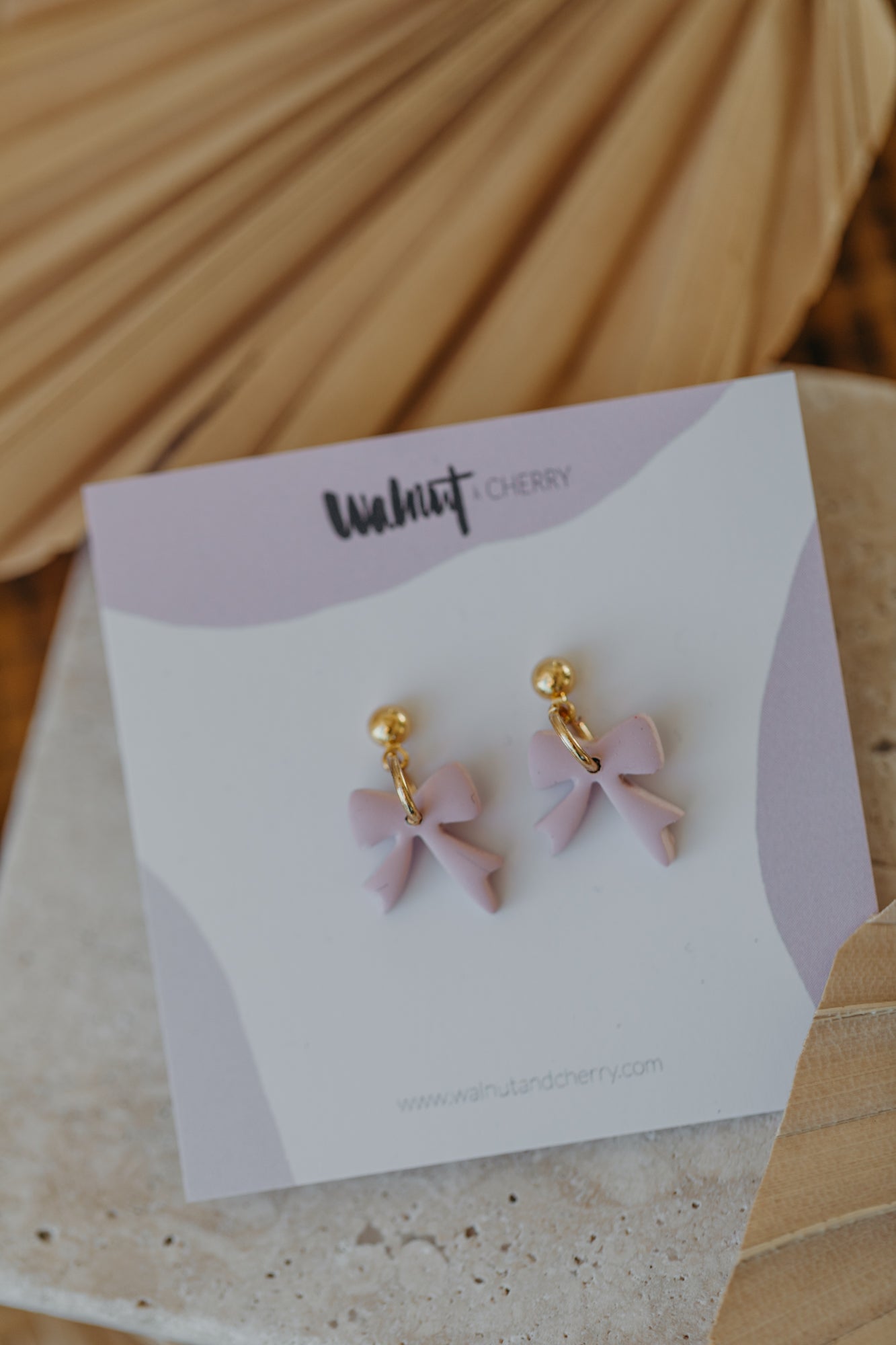 NELLIE - kleine rosa Schleifen Ohrringe