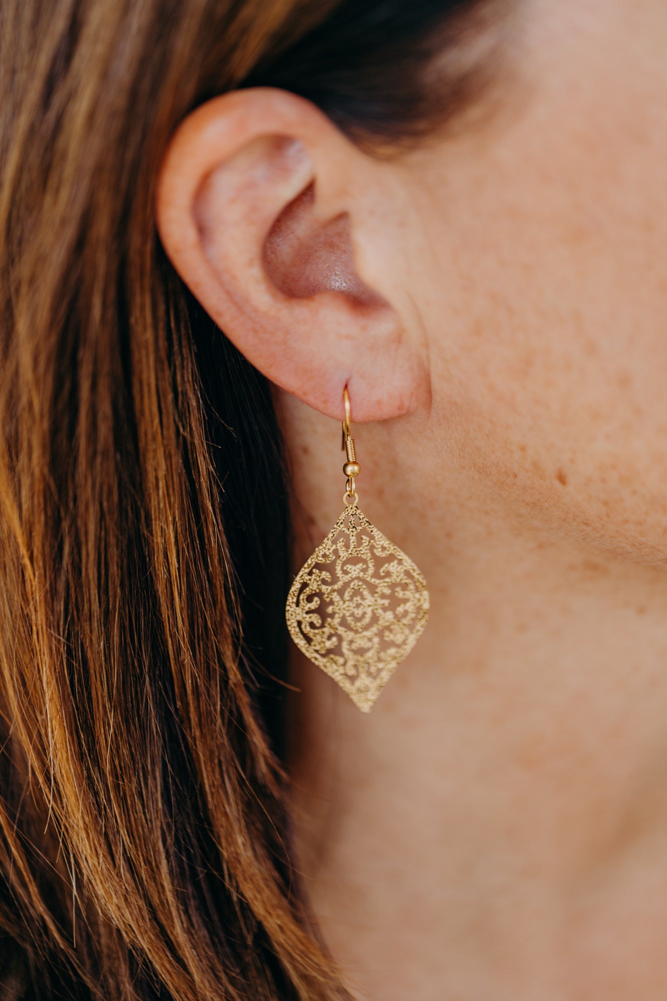 Ornament Ohrringe aus Edelstahl