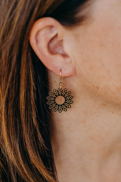 fringe earrings made of brass