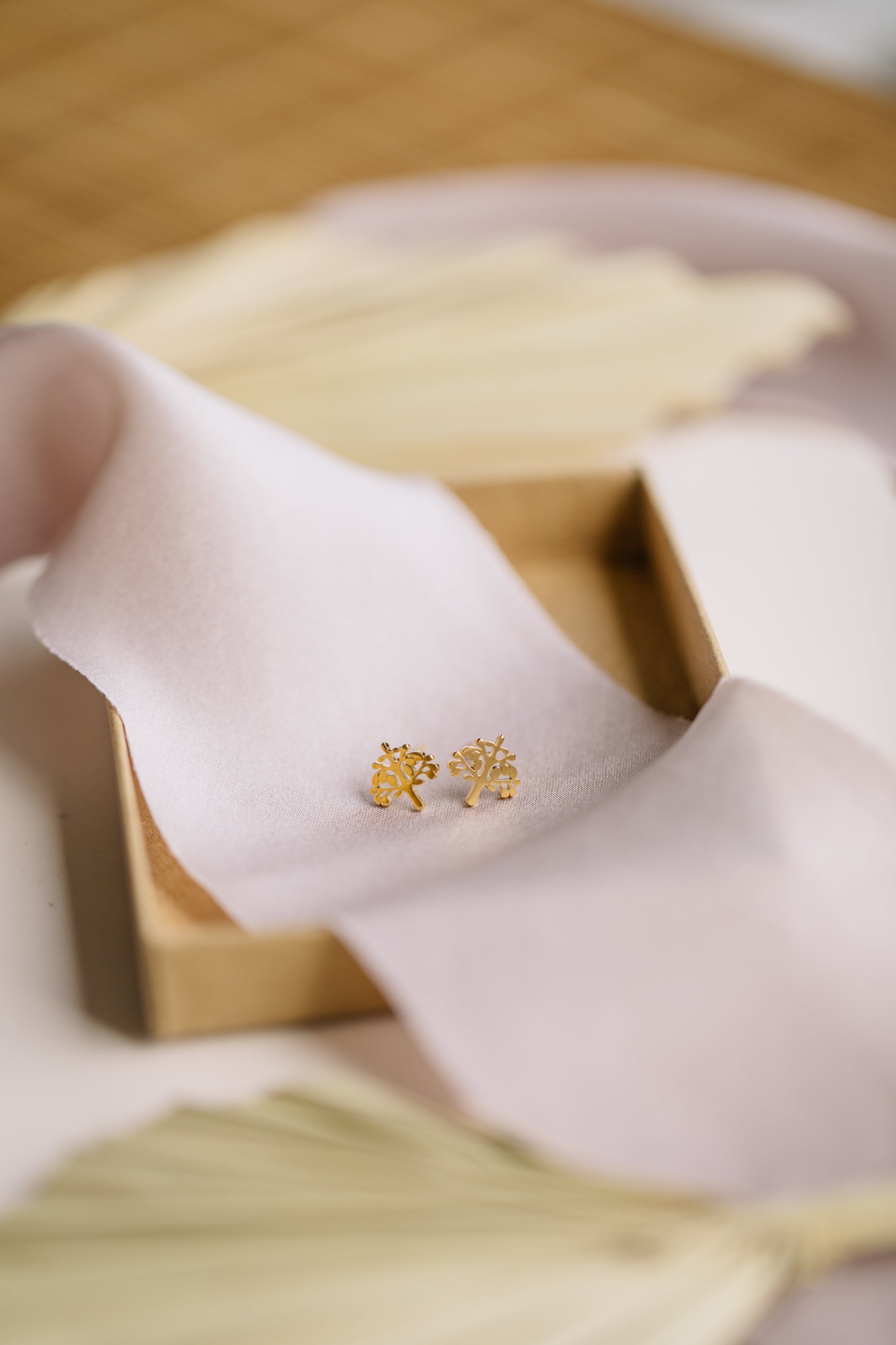 small tree earrings