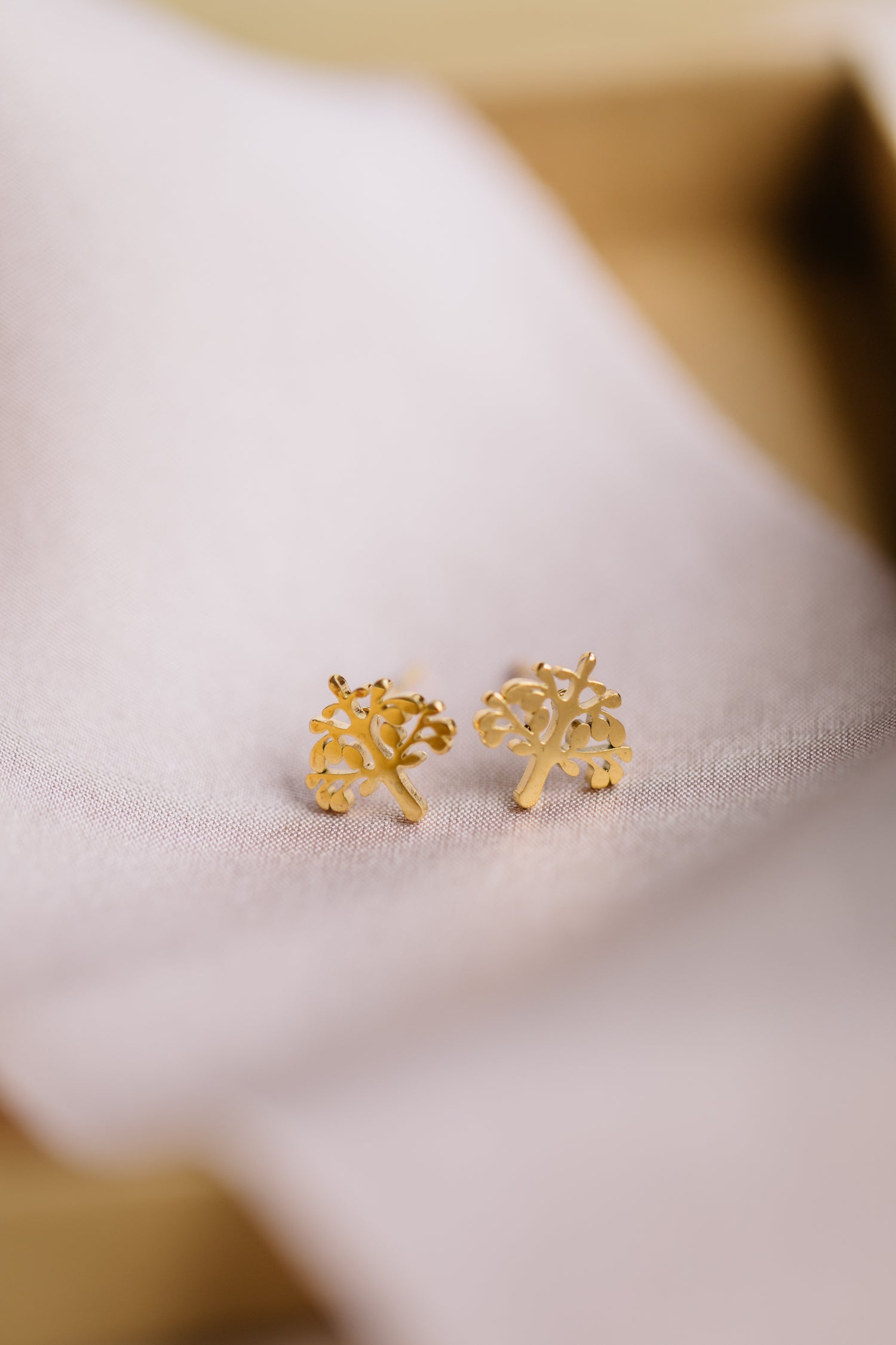 small tree earrings