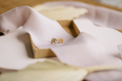 small tree earrings