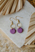 PIPPA - Polymer Ton Ohrring in Misty Mauve