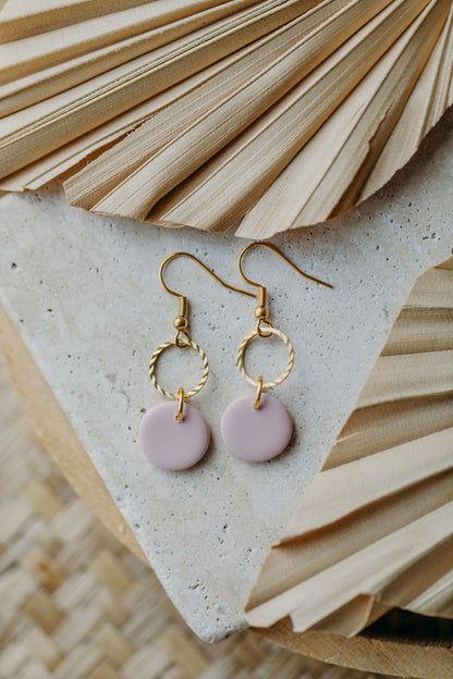 PIPPA - Polymer Ton Ohrring in Rosa