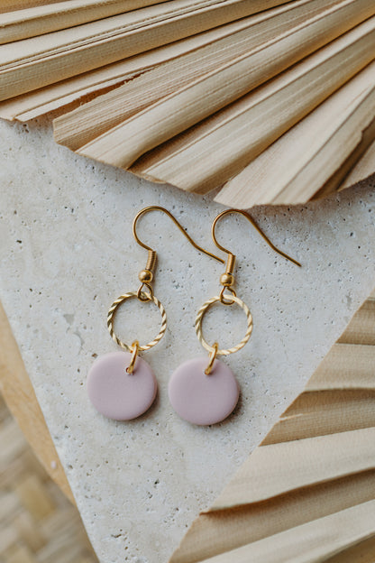 PIPPA - Polymer Ton Ohrring in Rosa