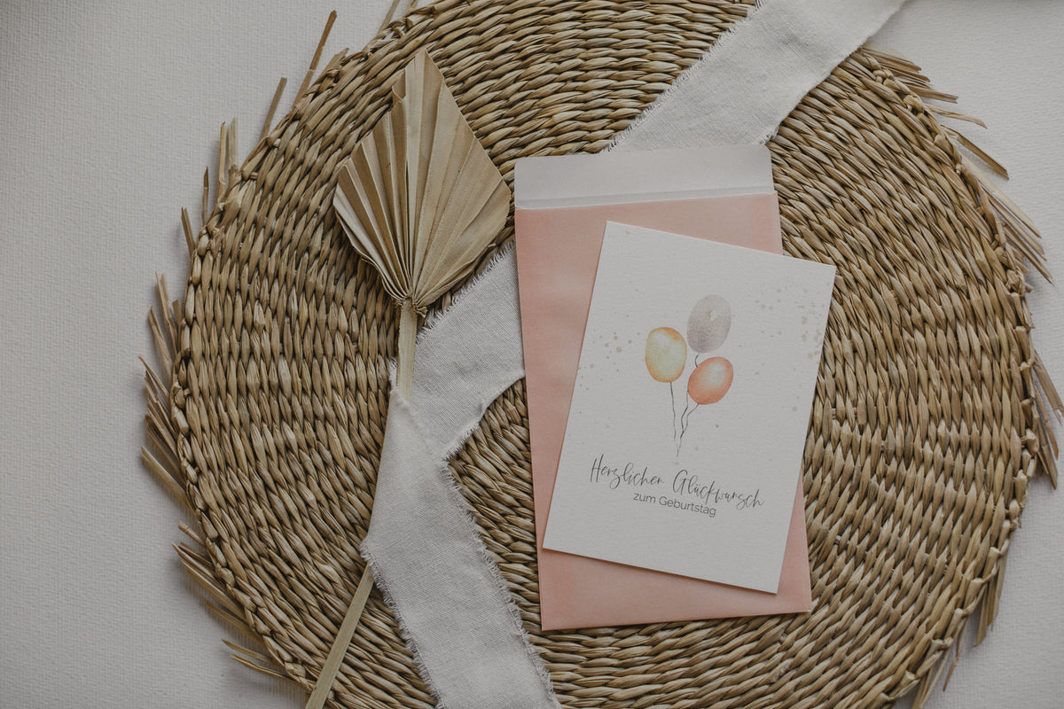 einfarbige Papiertüte in Apricot, 10 Stück im Set