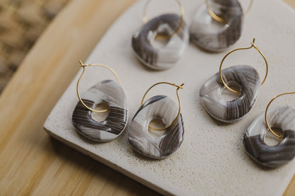 MARJA - small drop earrings gold
