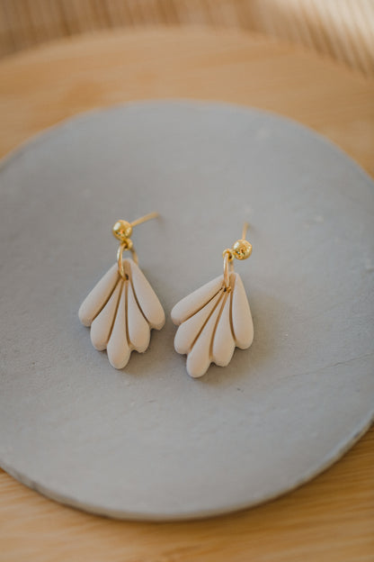 MARJA - small drop earrings gold