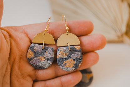 Polymer Clay Earring in Eucalyptus Green