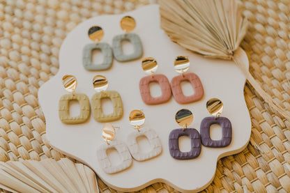 MARJA - small drop earrings gold