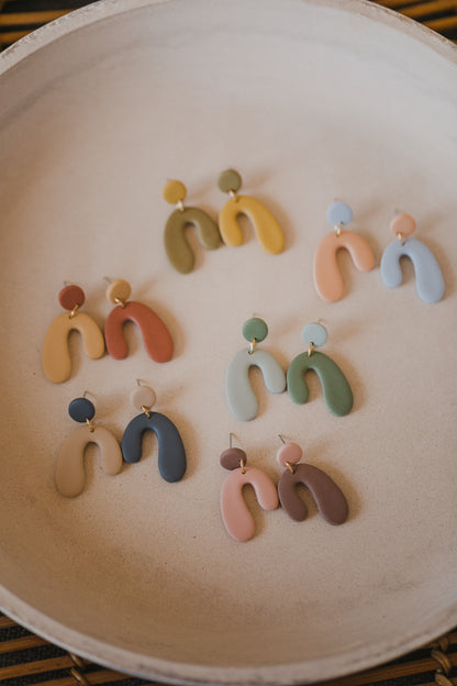 MARJA - small drop earrings gold