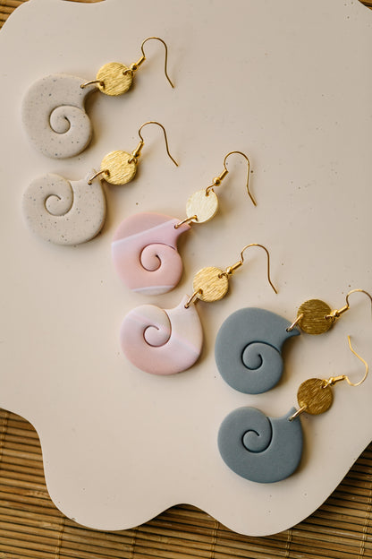 PAULA - small diamond earrings made of polymer clay