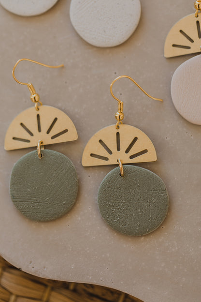 fringe earrings made of brass