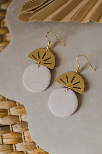 fringe earrings made of brass