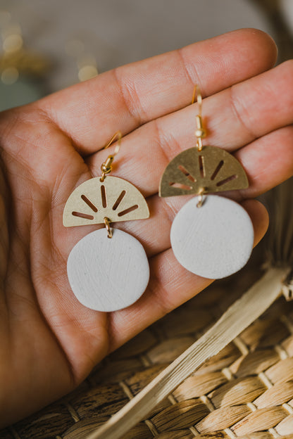 fringe earrings made of brass