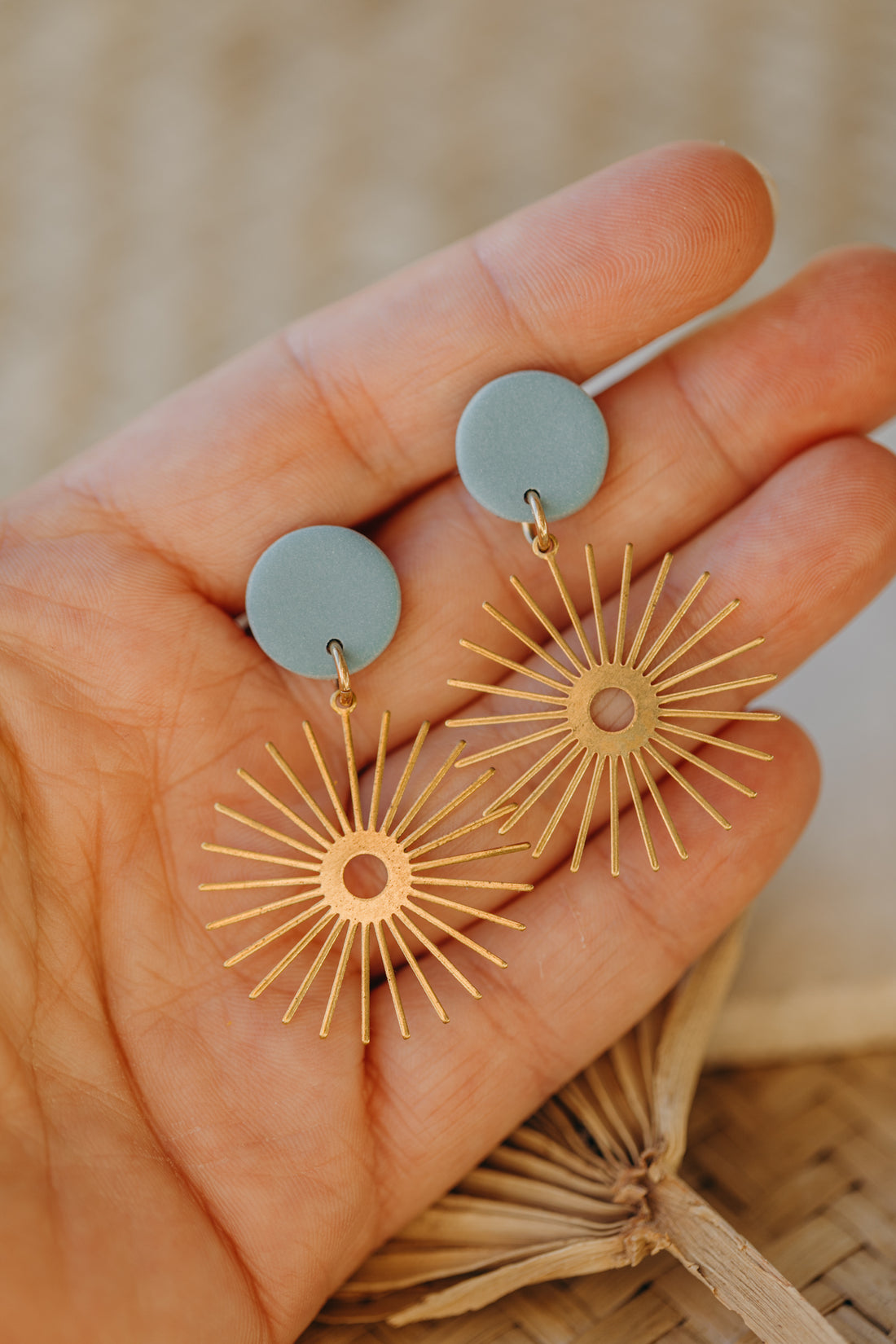 fringe earrings made of brass