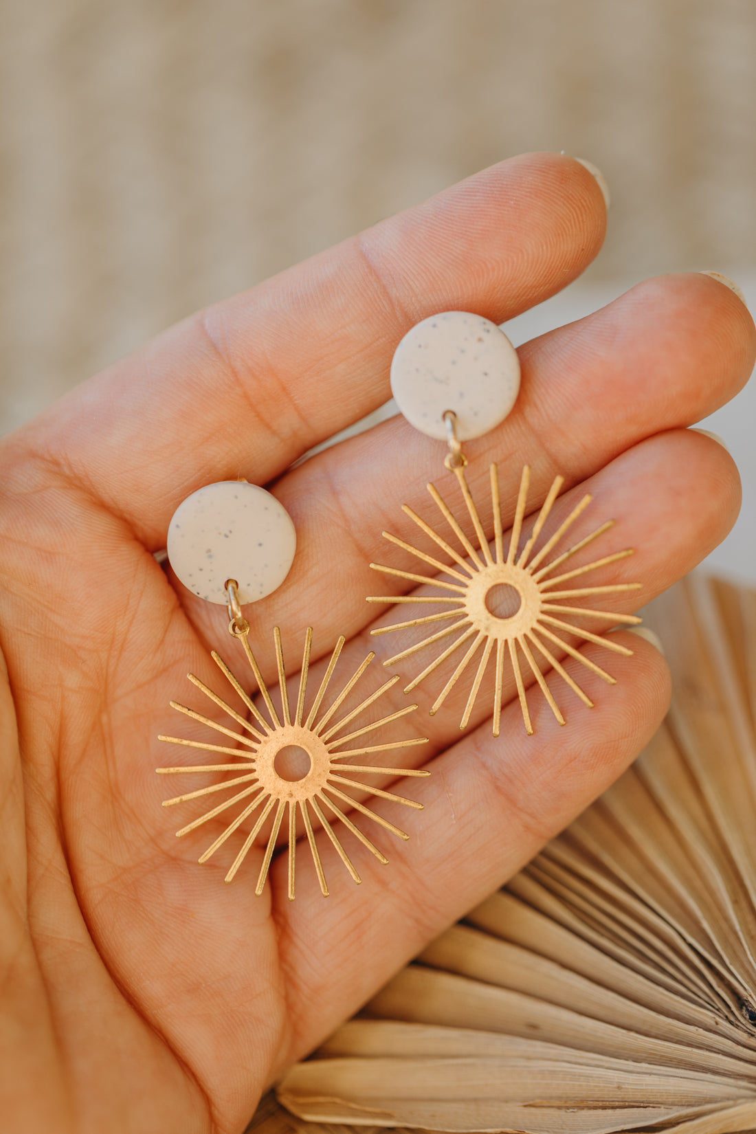 fringe earrings made of brass