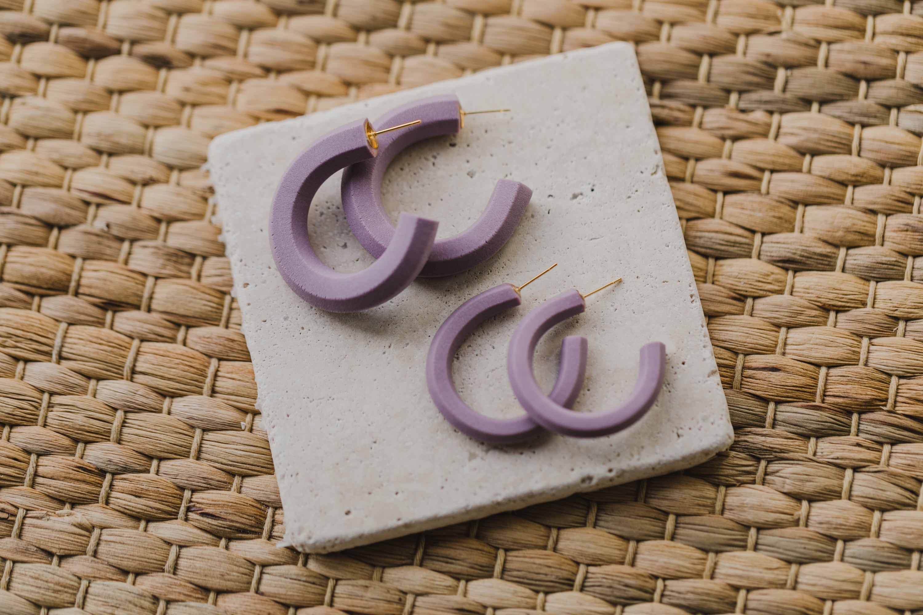 LORELEI - lila Polymer Ton Creole