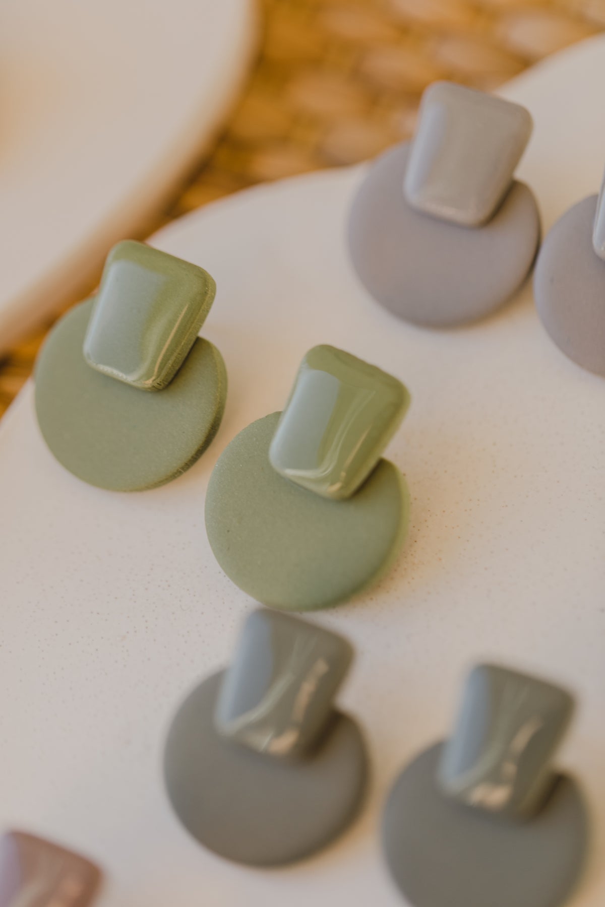 ARTEMIS - Statement Ohrstecker aus Polymer Ton