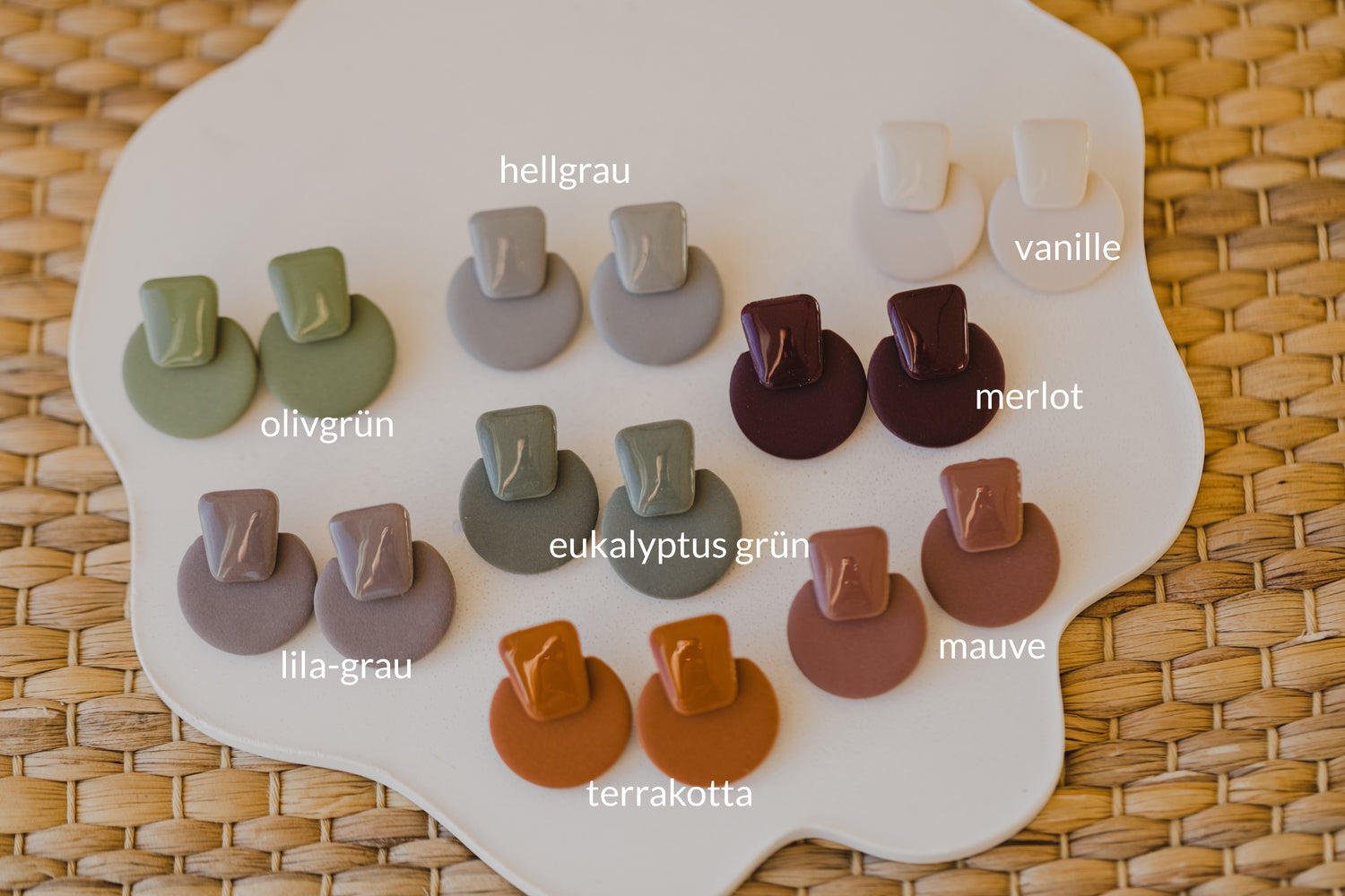 ARTEMIS - Statement Ohrstecker aus  Polymer Ton