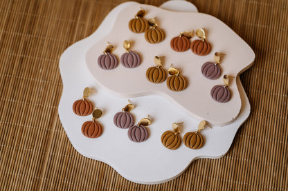 PAULA - small diamond earrings made of polymer clay