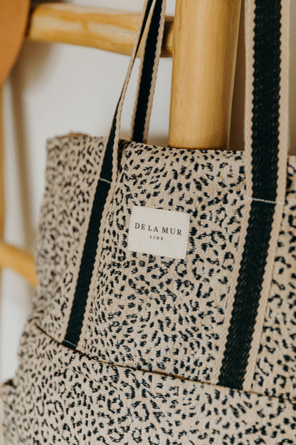 Beiger Leo Print Rucksack Shopper KOTO